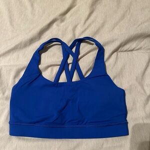 Lululemon energy bra size 4 blue with bra pads included Sports Bra